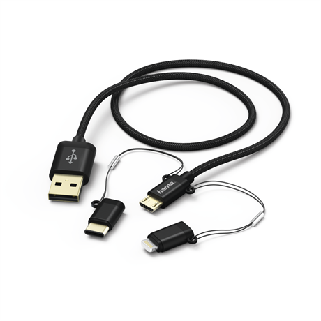 ADATKÁBEL 3IN1 MICRO USB / TYPE-C / LIGHTNING 1M - Image 2