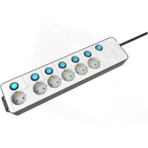 ELOSZTO 6 FOGLALAT KULONALLO KAPCSOLOVAL 15M 3G15 i524520