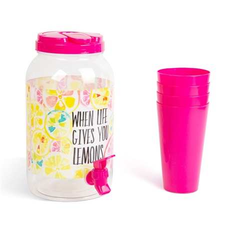 ITALADAGOLÓ CSAPPAL, 4 DB POHÁRRAL 3,8L 1 ITALADAGOLÓ CSAPPAL, 4 DB POHÁRRAL 3,8L