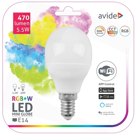 IZZÓ SMART LED MINI GLOBE 5.5W RGB+W WIFI APP CONTROL - Image 2