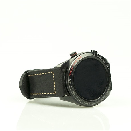 KÍVÜL PUHA BŐR BELÜL SZILIKON ÓRASZÍJ /FEKETE/ / 22MM 6 KÍVÜL PUHA BŐR BELÜL SZILIKON ÓRASZÍJ /FEKETE/ / 22MM - Image 6