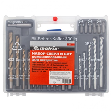 KOMBINÁLT FÚRÓFEJ SZETT + TIPLIK, 300 DB 3 KOMBINÁLT FÚRÓFEJ SZETT + TIPLIK, 300 DB - Image 3