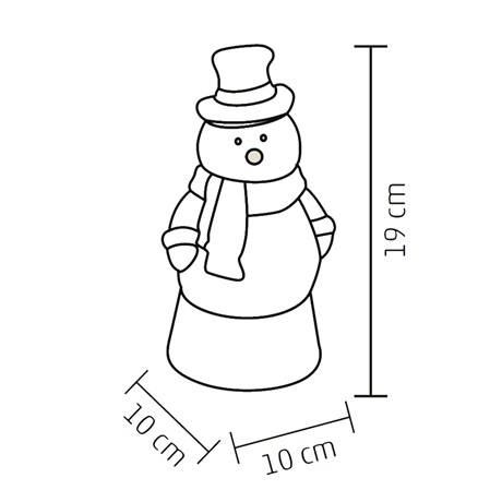 LÁMPÁS VÍZKEVERÉSES CSILLÁMOKKAL HÓEMBERREL 3 LÁMPÁS VÍZKEVERÉSES CSILLÁMOKKAL HÓEMBERREL - Image 3