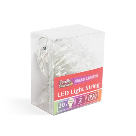 LED FÉNYFÜZÉR JÉGKRISTÁLY 2 LED FÉNYFÜZÉR JÉGKRISTÁLY - Image 2