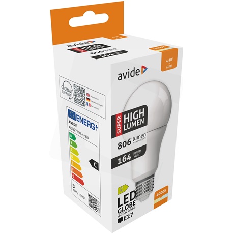 LED GLOBE IZZÓ A60 4.9W E27 NW 4000K SUPER HIGH LUMEN - Image 2