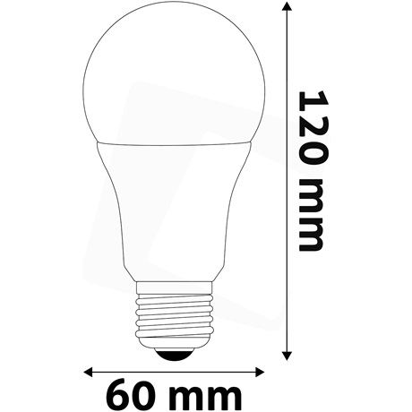 LED GLOBE IZZÓ A60 4.9W E27 WW 3000K SUPER HIGH LUMEN - Image 2