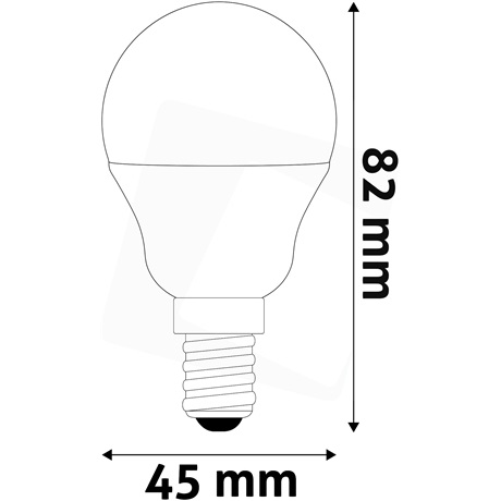 LED GLOBE IZZÓ MINI G45 2.9W E14 WW 3000K SUPER HIGH LUMEN - Image 2