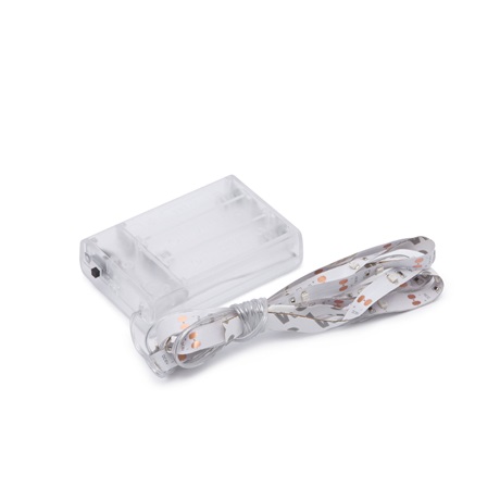 LED SZALAG  - SZÍNES - 1 M - 3 X AA ELEMES