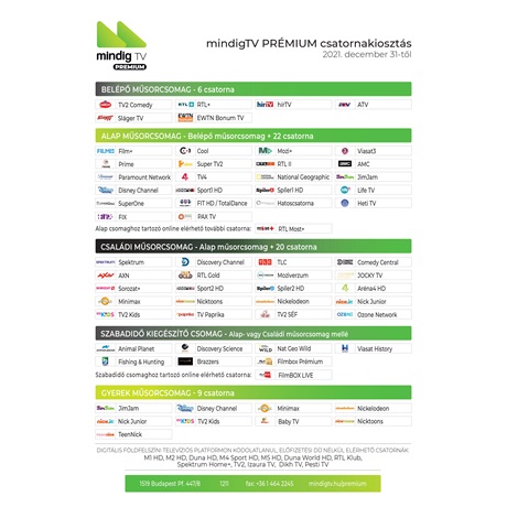 MINDIG TV ELŐFIZETÉS 2 MINDIG TV ELŐFIZETÉS - Image 2