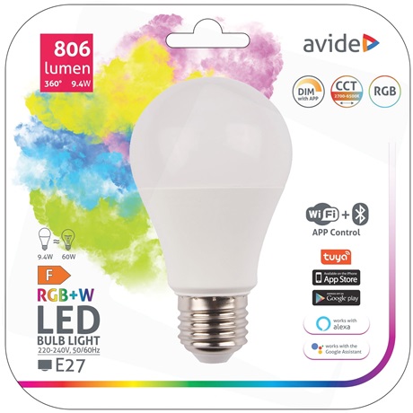 SMART IZZÓ LED GLOBE A60 9.4W RGB+W WIFI + BLE APP CONTROL - Image 2