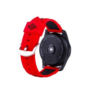 SZILIKON ORASZIJ PIROS FEKETE CSIKOKKAL 22MM i351518