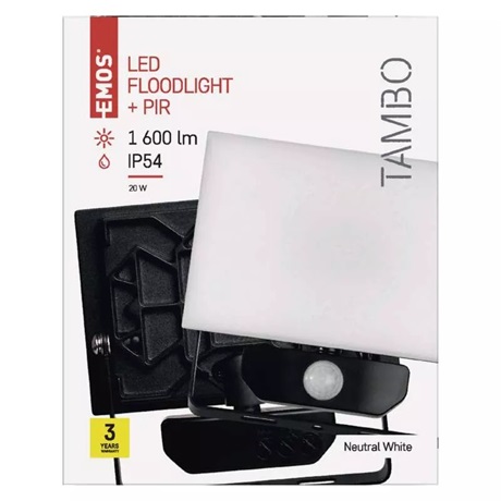 TAMBO LED REFLEKTOR 20W 1600LM MOZGÁSÉRZÉKELŐVEL IP54 NW 6 TAMBO LED REFLEKTOR 20W 1600LM MOZGÁSÉRZÉKELŐVEL IP54 NW - Image 6