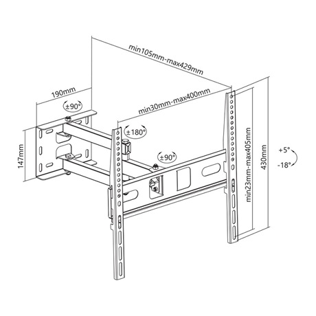 FALI KONZOL KIHÚZHATÓ 32-55 COLL 9 FALI KONZOL KIHÚZHATÓ 32-55 COLL - Image 9