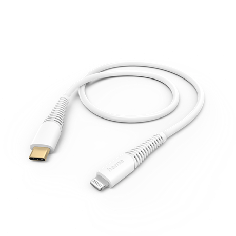 ADATKÁBEL LIGHTNING - USB TYPE-C, 1,5M, FEHÉR