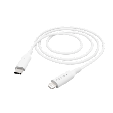 ADATKÁBEL LIGHTNING - USB TYPE-C, 1M, FEHÉR