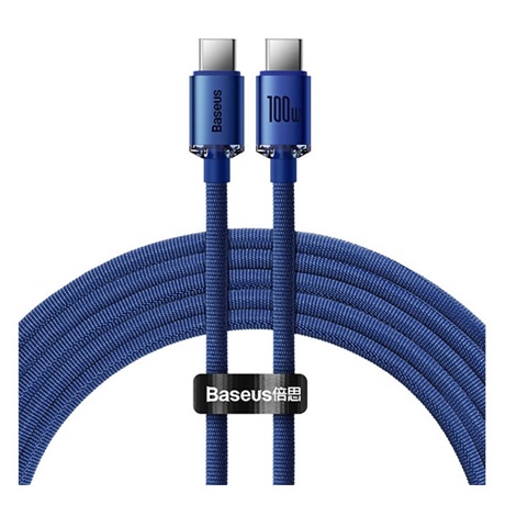 ADATKÁBEL TYPE-C TYPE C 100W 1,2M KÉK