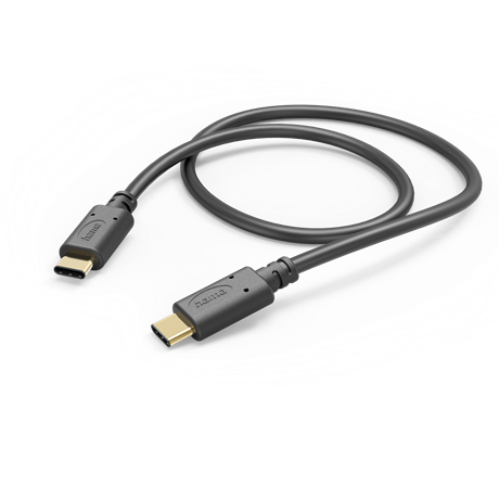 ADATKÁBEL USB 2.0 TYPE-C/TYPE-C  (480MBPS) 1,5M, FEKETE