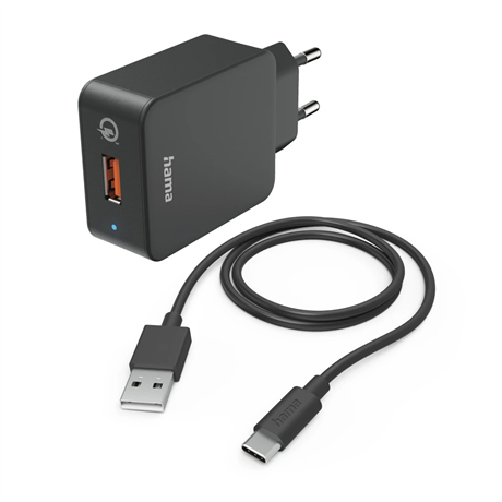 HÁLÓZATI TÖLTŐ SZETT "QC 3.0" USB -TYPE-C KÁBELLEL (19,5W)
