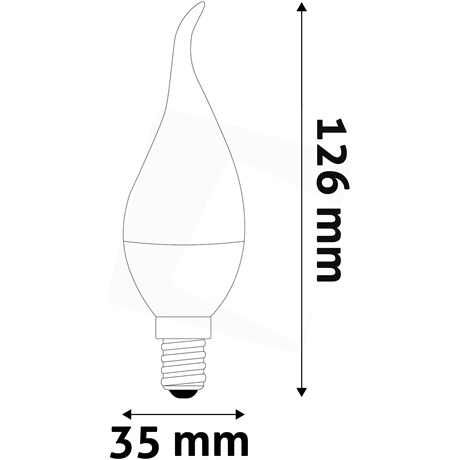 LED CANDLE IZZÓ FLAME 6.5W E14 CW 6400K 2 LED CANDLE IZZÓ FLAME 6.5W E14 CW 6400K - Image 2