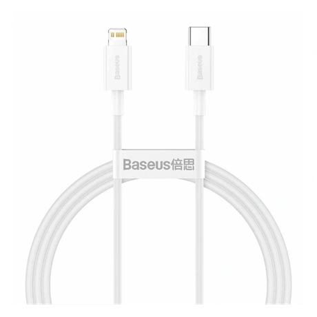 ADATKÁBEL LIGHTNING - TYPE C, 20W, 100CM, FEHÉR 1 ADATKÁBEL LIGHTNING - TYPE C, 20W, 100CM, FEHÉR