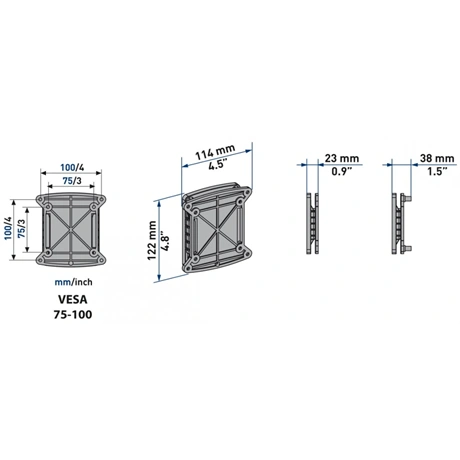 FALI KONZOL VESA 100 3 FALI KONZOL VESA 100 - Image 3