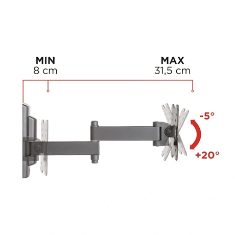 FALI KONZOL VESA 100 DUPLA KAROS 4 FALI KONZOL VESA 100 DUPLA KAROS - Image 4