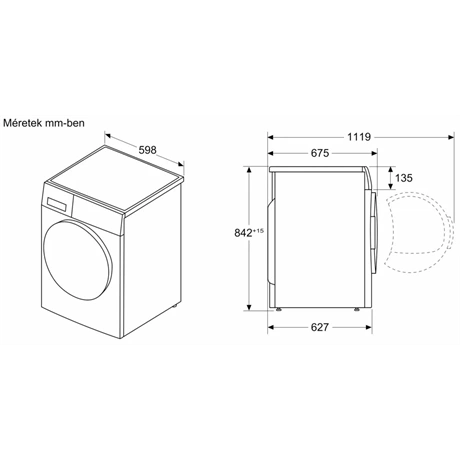 SZÁRÍTÓGÉP HŐSZIVATTYÚS KONDENZÁCIÓS 9KG 7 SZÁRÍTÓGÉP HŐSZIVATTYÚS KONDENZÁCIÓS 9KG - Image 7