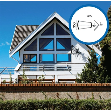 UHF KÜLTÉRI ANTENNA 18-20dB DVB-T/T2 4 UHF KÜLTÉRI ANTENNA 18-20dB DVB-T/T2 - Image 4