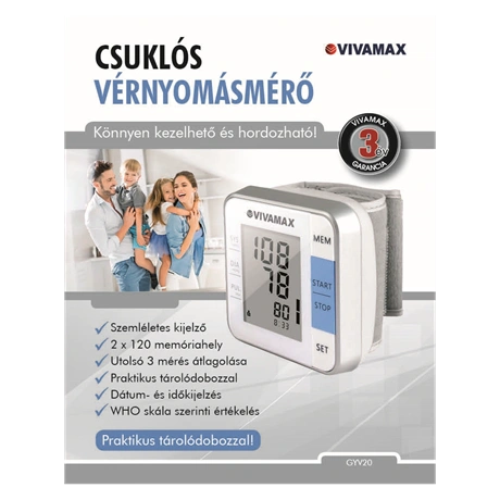 VÉRNYOMÁSMÉRŐ CSUKLÓS 3 VÉRNYOMÁSMÉRŐ CSUKLÓS - Image 3