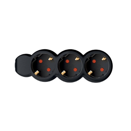 3-AS ELOSZTÓ, 3M, 3X1,5MM2, FEKETE 1 3-AS ELOSZTÓ, 3M, 3X1,5MM2, FEKETE