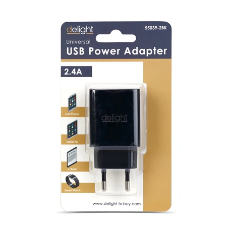 ADAPTER, 2USB, FEKETE 4 ADAPTER, 2USB, FEKETE - Image 4