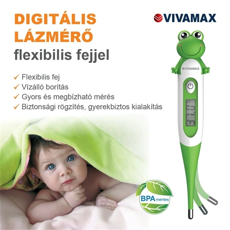 LÁZMÉRŐ FLEXIBILIS FEJJEL, DIGITÁLIS (BÉKA) 3 LÁZMÉRŐ FLEXIBILIS FEJJEL, DIGITÁLIS (BÉKA) - Image 3