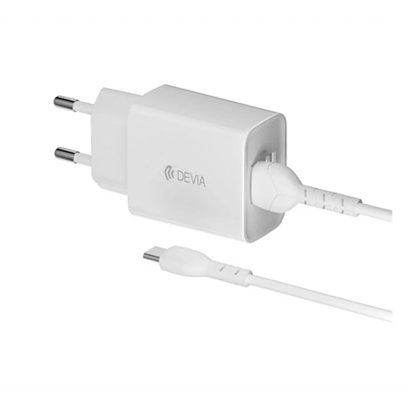 HÁLÓZATI TÖLTŐ 2 USB ALJZAT 12W, PD GYORSTÖLTŐ + TYPE-C KÁBEL