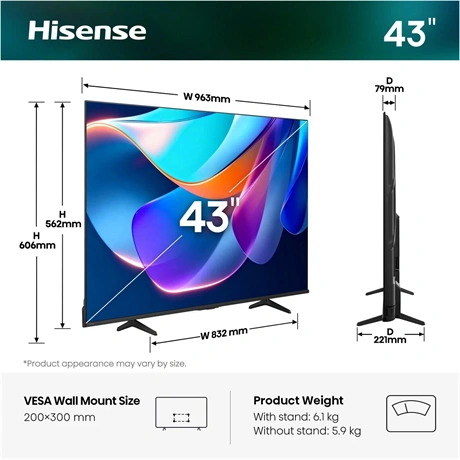 TV 43" 4K UHD SMART LED 2 TV 43" 4K UHD SMART LED - 2. kép