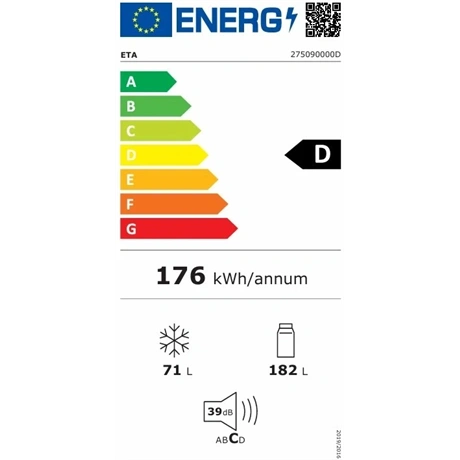 HŰTŐ ALULFAGYASZTÓS, NOFROST, D ENERGIAOSZTÁLY 9 HŰTŐ ALULFAGYASZTÓS, NOFROST, D ENERGIAOSZTÁLY - Image 9