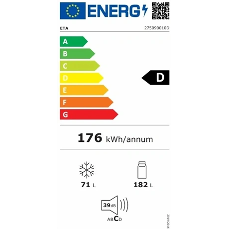 HŰTŐ ALULFAGYASZTÓS, NOFROST, D ENERGIAOSZTÁLY 9 HŰTŐ ALULFAGYASZTÓS, NOFROST, D ENERGIAOSZTÁLY - Image 9