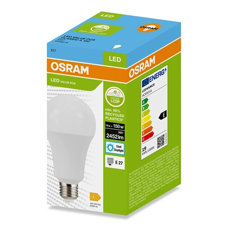 LED FÉNYFORRÁS 19W (150W), 6500K, 2452LM, E27, HIDEG FEHÉR 4 LED FÉNYFORRÁS 19W (150W), 6500K, 2452LM, E27, HIDEG FEHÉR - Image 4