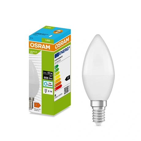 LED FÉNYFORRÁS 7,5W (60W), 6500K, 806LM, E14, HIDEG FEHÉR 5 LED FÉNYFORRÁS 7,5W (60W), 6500K, 806LM, E14, HIDEG FEHÉR - Image 5