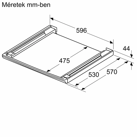 ÖSSZEKÖTŐ KERET KIHÚZHATÓ POLCCAL 2 ÖSSZEKÖTŐ KERET KIHÚZHATÓ POLCCAL - Image 2
