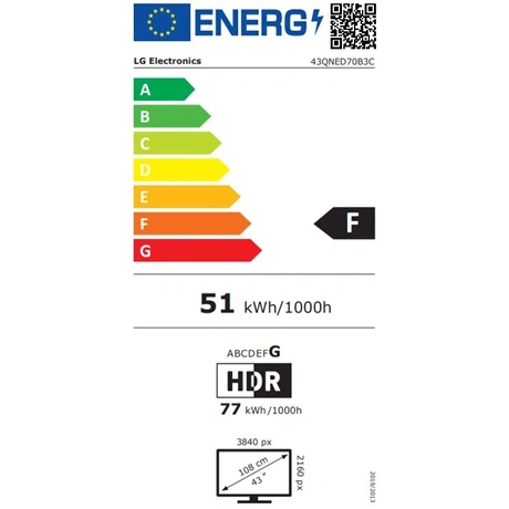 TV 43" 4K UHD QNED MINI LED  AI SMART TV, 2026,WEBOS , HDR10 PRO - 6. kép