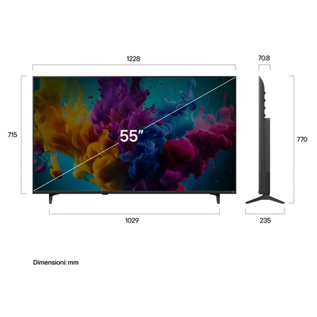 TV 55" 4K UHD QNEDEVO MINI LED  AI SMART TV,2026 144 HZ VRR WEBOS - 2. kép