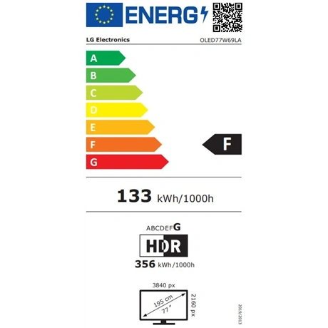 TV 77" 4K UHD OLED EVO AI SMART TV 2026,DOLBY VISION WEBOS  VEZETÉK NÉLKÜLI - 4. kép