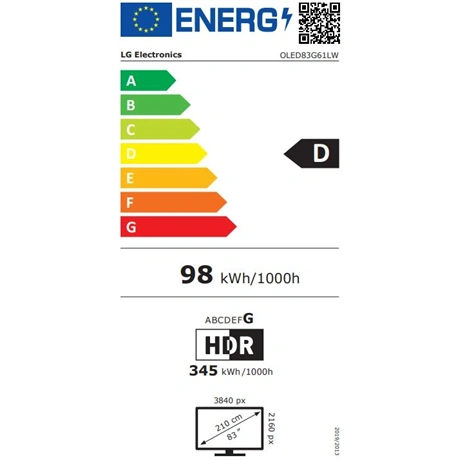 TV 83" 4K UHD OLED EVO AI SMART TV 2026,DOLBY VISION WEBOS - 3. kép