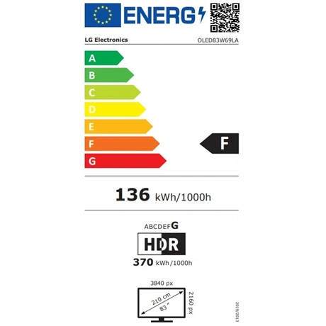 TV 83" 4K UHD OLED EVO AI SMART TV 2026,DOLBY VISION WEBOS  VEZETÉK NÉLKÜLI - 4. kép